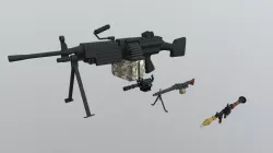 Low Poly 3D Heavy Weapons