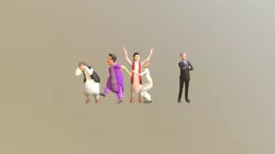 Low Poly 3D models of Pakistani Politicians