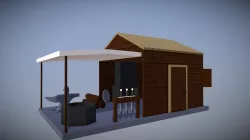 Low Poly Blacksmith Workshop