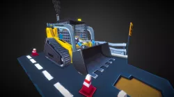 Low Poly Bulldozer