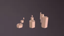 Low-Poly Candles