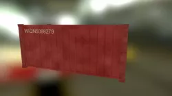 Low Poly Cargo Container