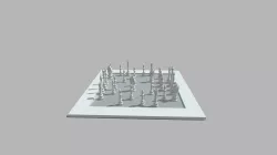 Low Poly chessboard