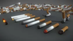 Low-Poly Cigarette Package