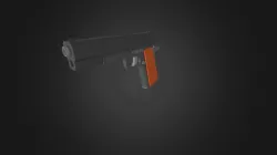 Low poly Colt 1911