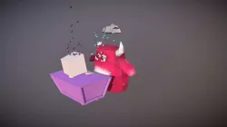 Low Poly Creative Block Monster