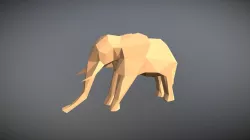 Low Poly Elephant