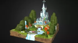 Low Poly Fantasy Castle