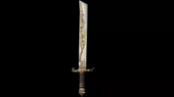 Low poly fantasy sword weapon