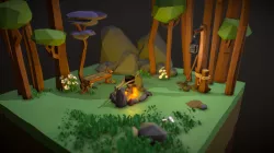Low Poly Forest Campfire [Updated]