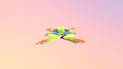 Low-poly Frog