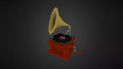 Low Poly Gramophone