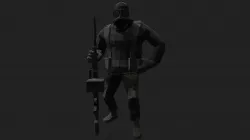 Low Poly Heavy Trooper