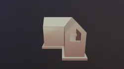 Low Poly House Probuilder