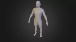 low poly human