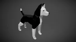Low poly Husky Woofer