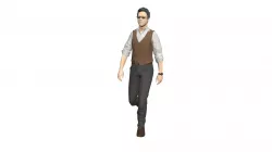 Low poly Man 1-190601 Animated
