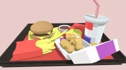 Low Poly McDonalds Meal