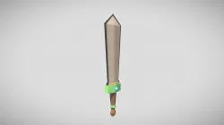 Low-Poly Modeled Fantasy Sword