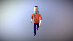 Low Poly Mountain Trekker