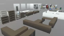 Low Poly Office Furniture and Props