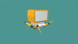 Low poly robot (rigged)