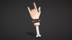 Low Poly Rock Hand