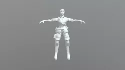 Low Poly Snake Eater Hair