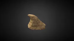 Low Poly Styled Rock