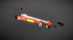 Low Poly Top Fuel Dragster