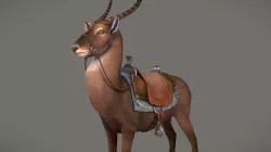 Low Poly Waterbuck