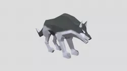 Low Poly Wolf