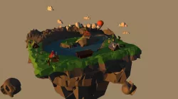 Low poly Zelda Island