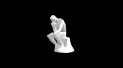 Lowest Poly Thinker Thicker Arm