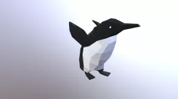 Lowpoly animated penguin - Walking