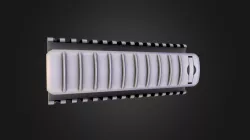 M4 RIS rails, with rail cover.