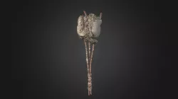 Mace of concrete with reinforcement