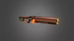 Machine Gun Low Poly