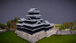 Matsumoto Castle aerial videogrammetry