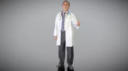 Medical doctor male is shaking hand 140