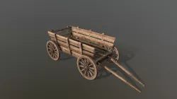 Medieval Cart 4w