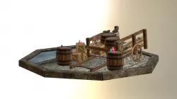 Medieval Cart Scene