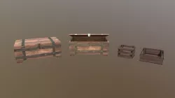 Medieval Chest & Crates | 3D