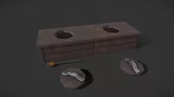 Medieval Hole Toilet FBX