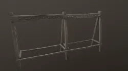 Medieval weapons rack