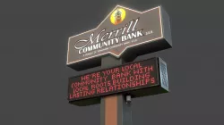 Merrill Community Bank Sign