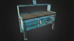 Metal desk