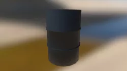 Metalic Oil Barrel
