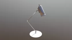 Metallic table lamp
