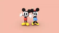 Mickey And Minnie Mouse